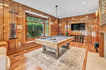 Clubroom with pool table